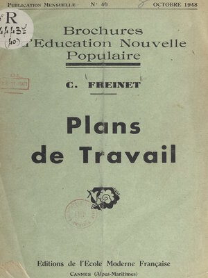 cover image of Plans de travail